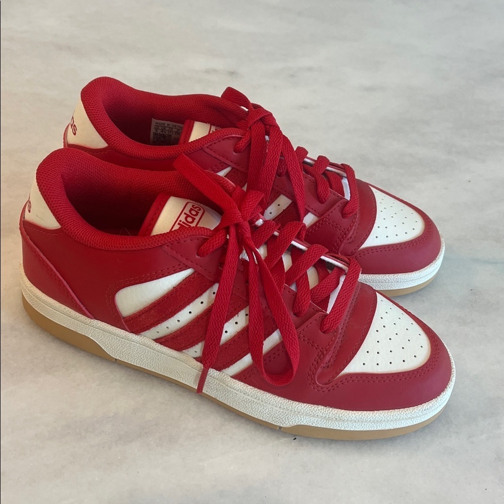 Adidas Like-New Break Start ‘Red Cloud White Gum’ Low Top Sneakers M 5/ W 6.5 - Picture 5 of 11